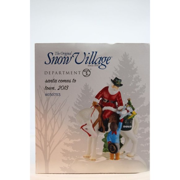 Dept 56 Snow Village - Santa Comes to Town 2013 - Picture 1 of 5